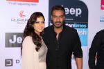 Kajol, Ajay Devgan at the Red Carpet Of Most Stylish Awards 2017 on 24th March 2017